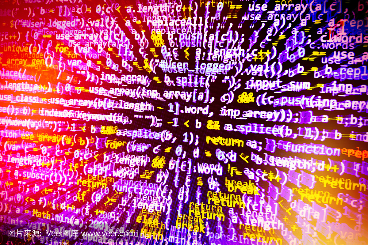 軟件開發(fā)人員編程代碼在計算機上